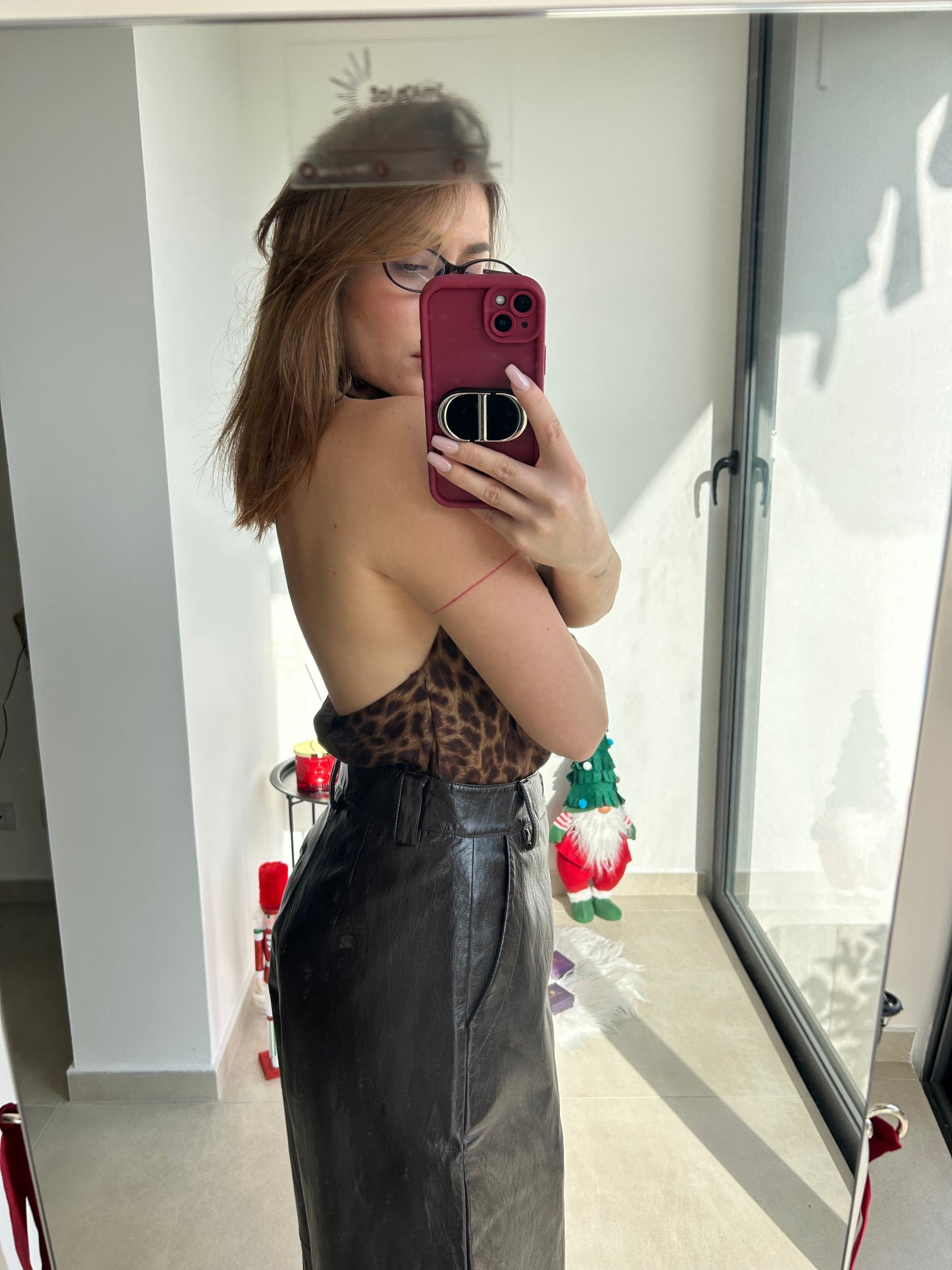 Top Asimmetrico Animalier