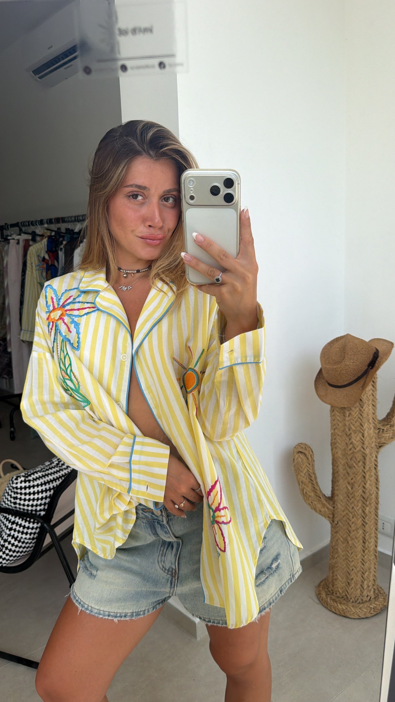 Camicia Ricamata 100% cotone