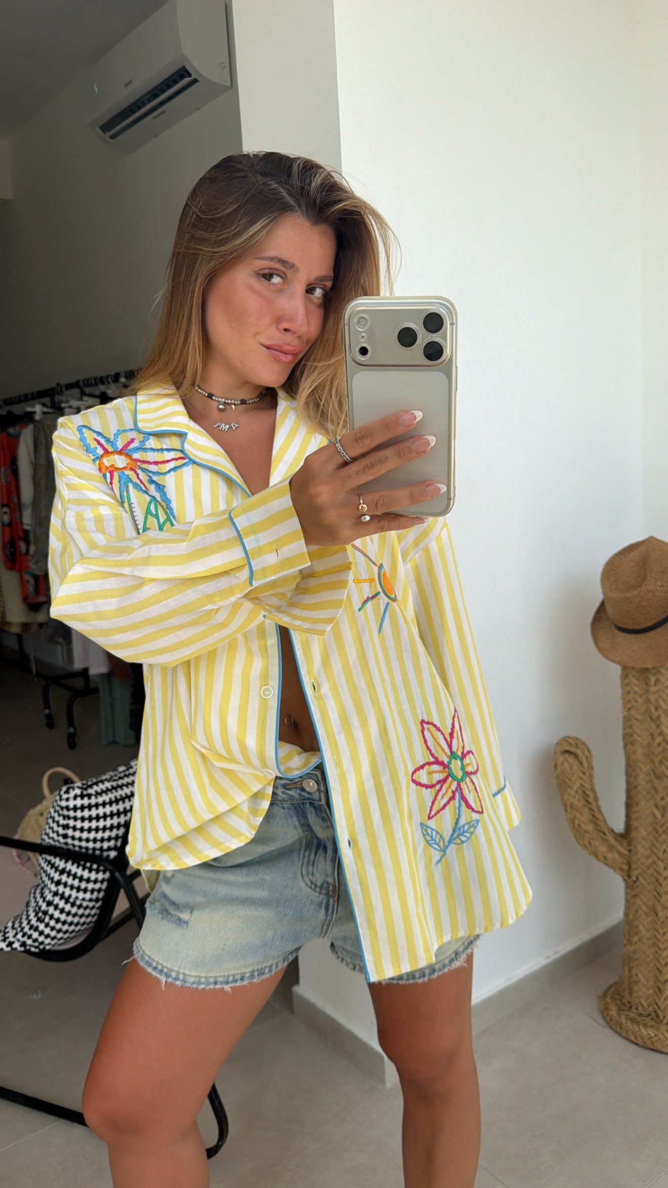 Camicia Ricamata 100% cotone