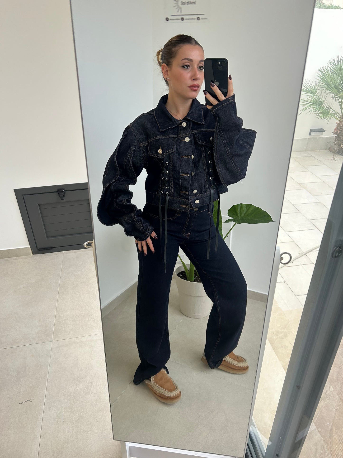 Giacca Crop di Jeans