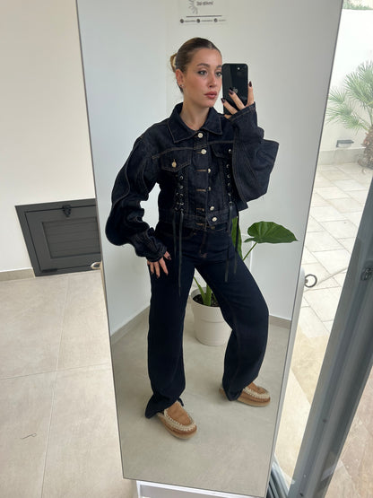 Giacca Crop di Jeans