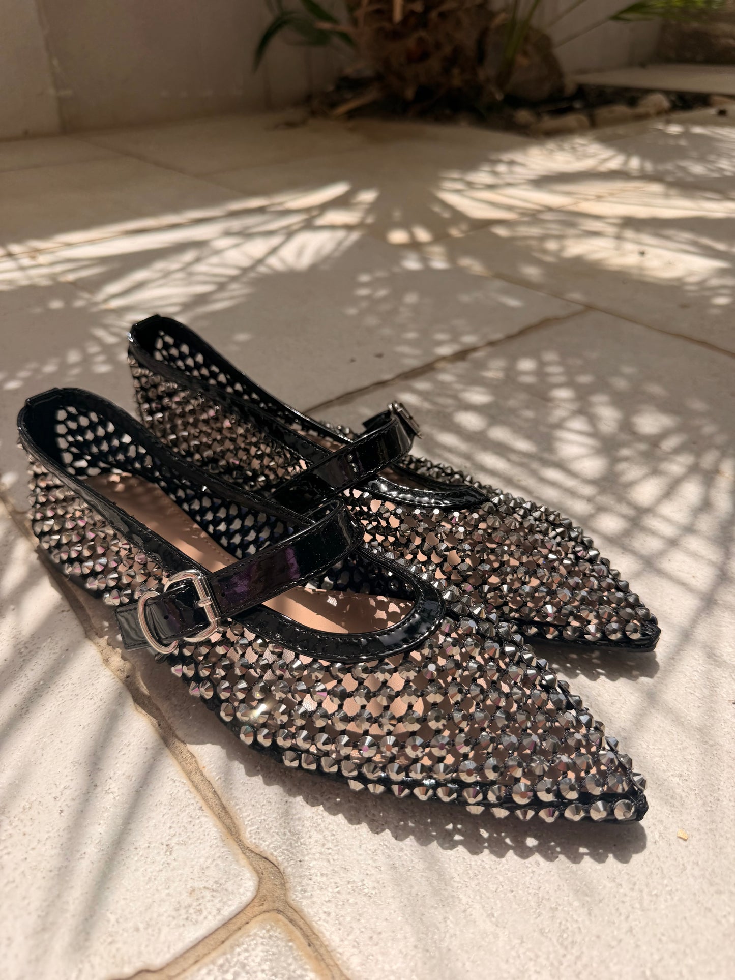 Ballerina a rete con strass