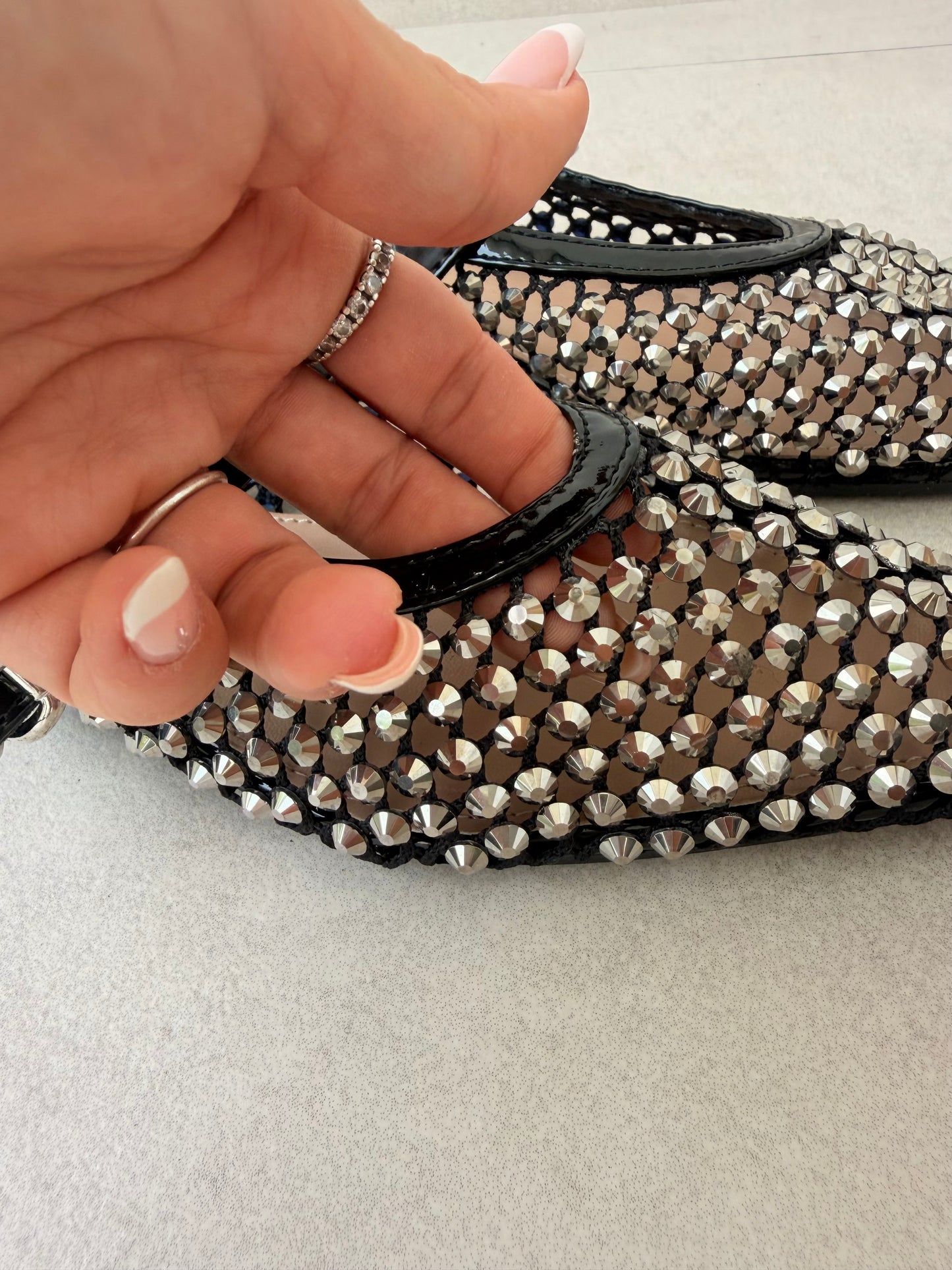 Ballerina a rete con strass
