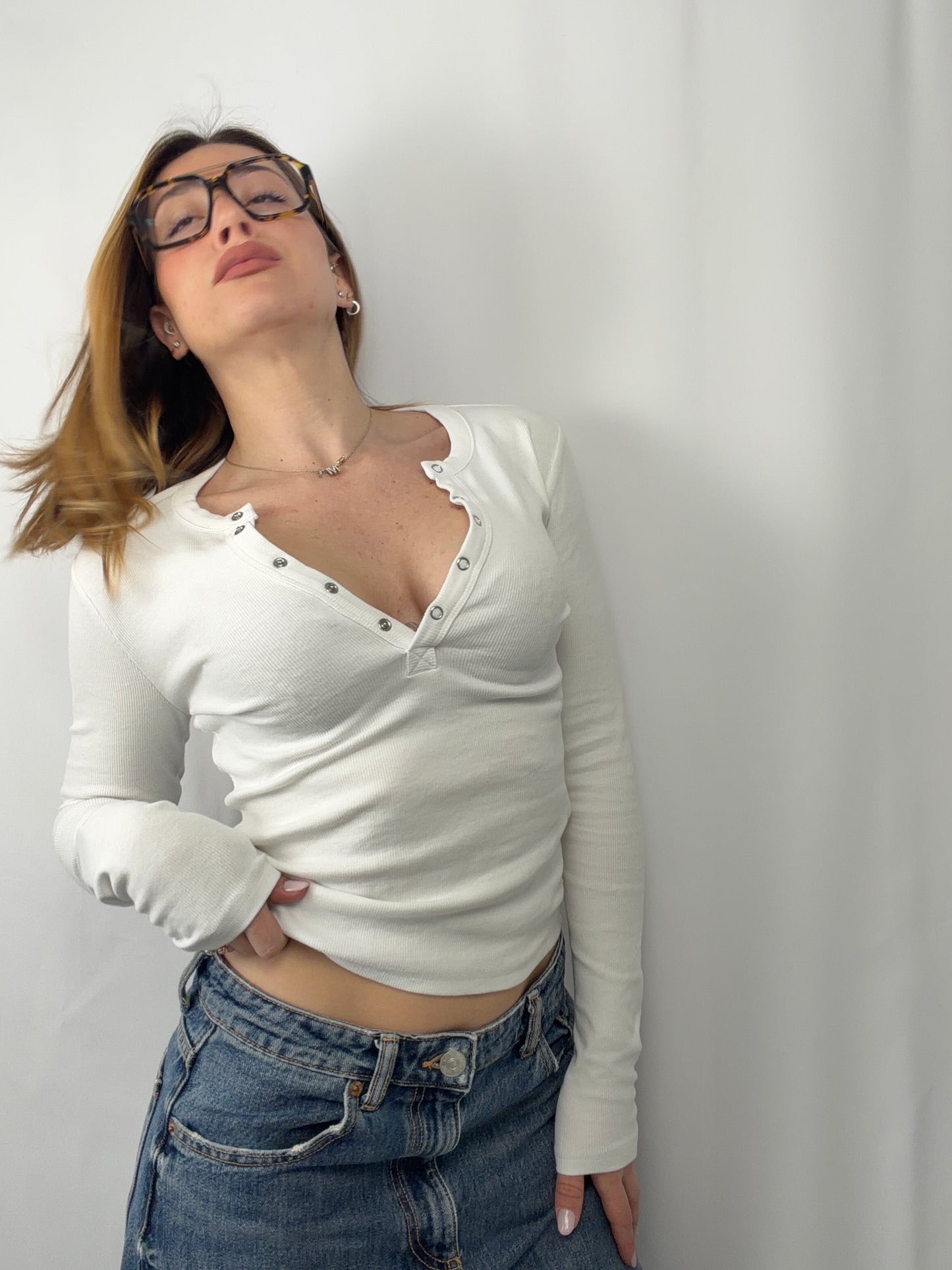T-shirt Scollo a V