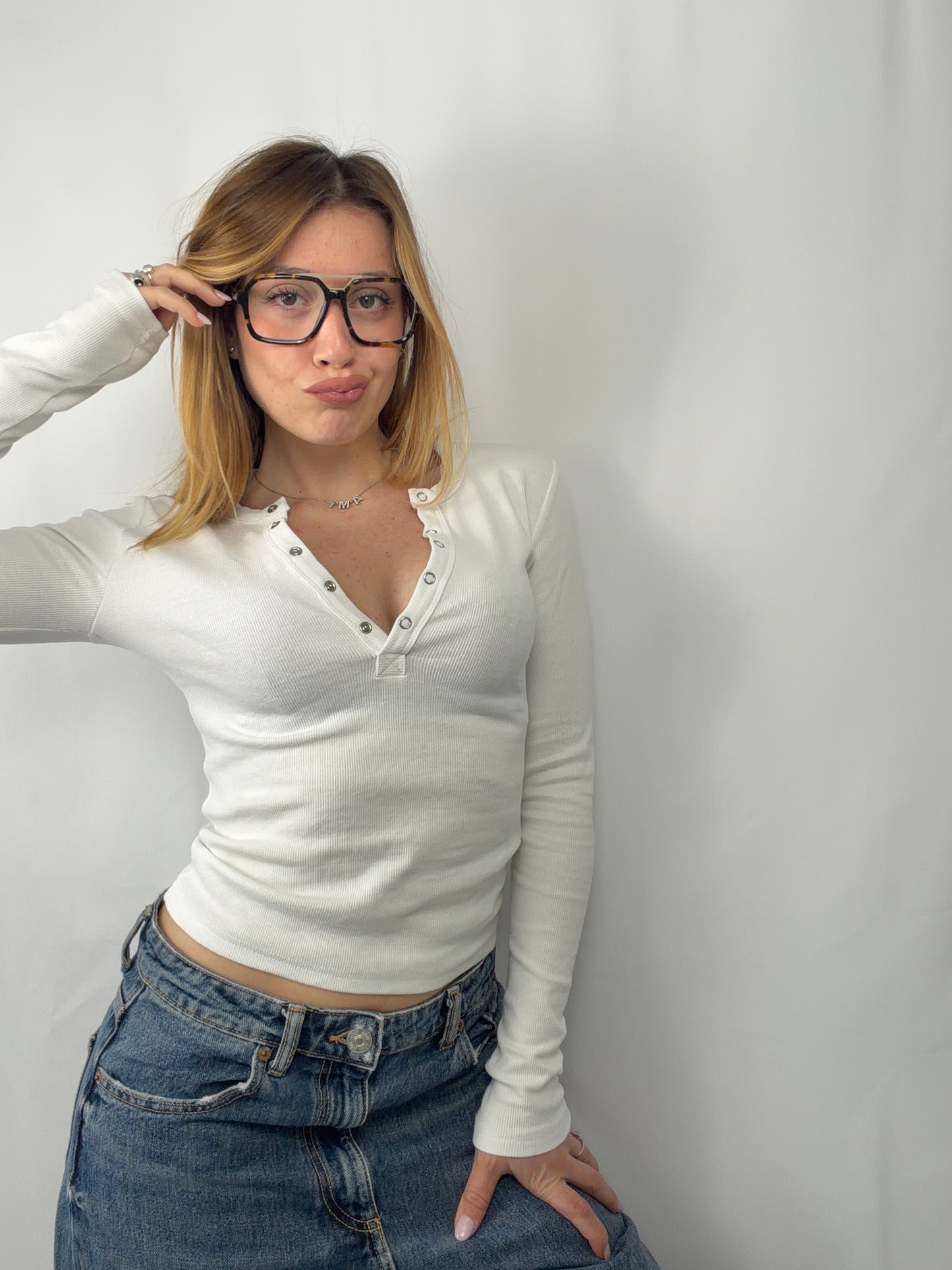 T-shirt Scollo a V