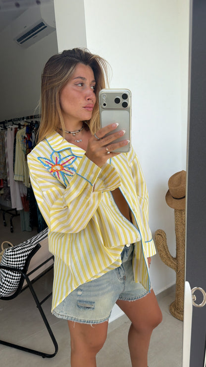 Camicia Ricamata 100% cotone