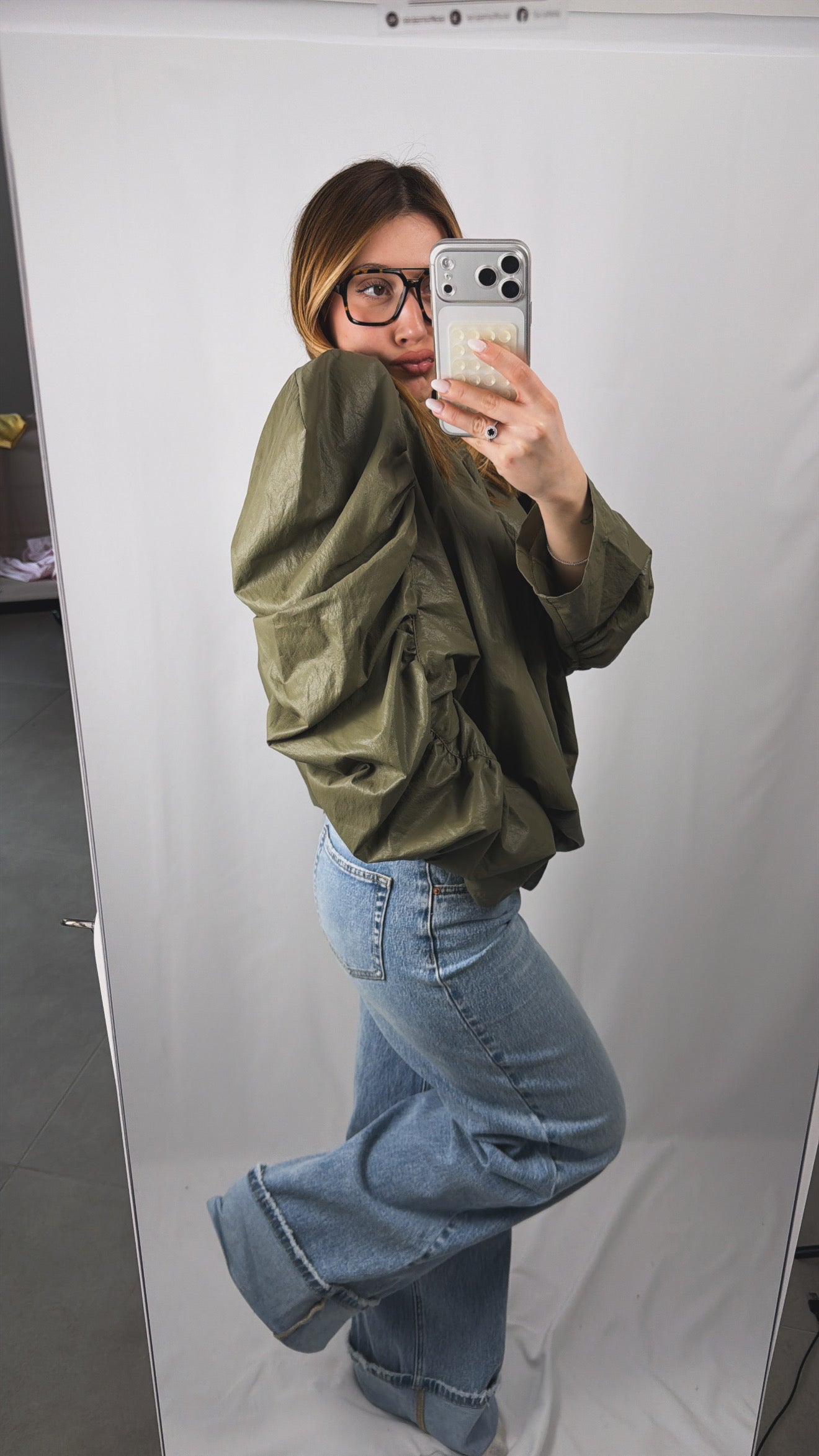 Maxi Maglia in Ecopelle