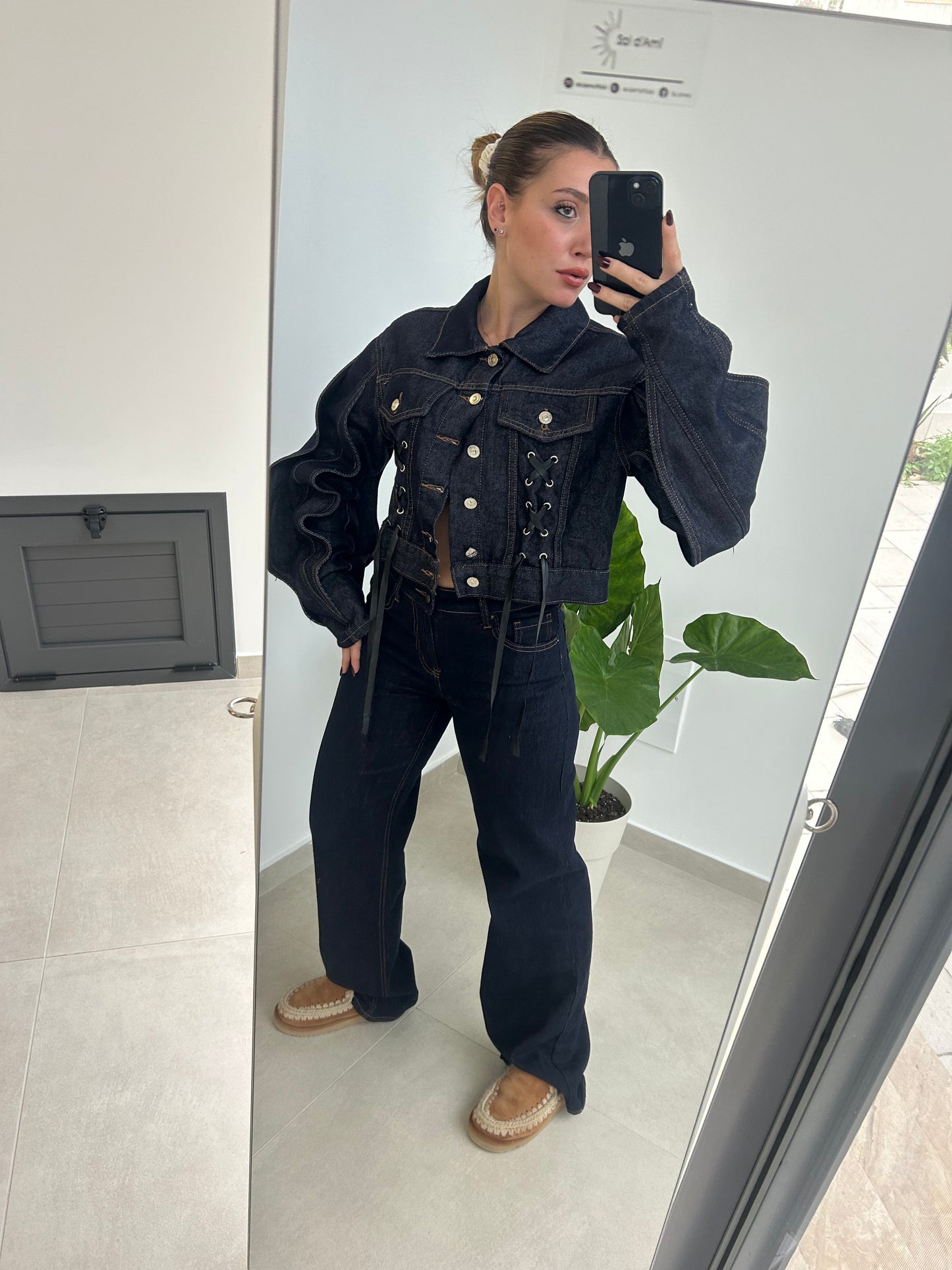 Giacca Crop di Jeans