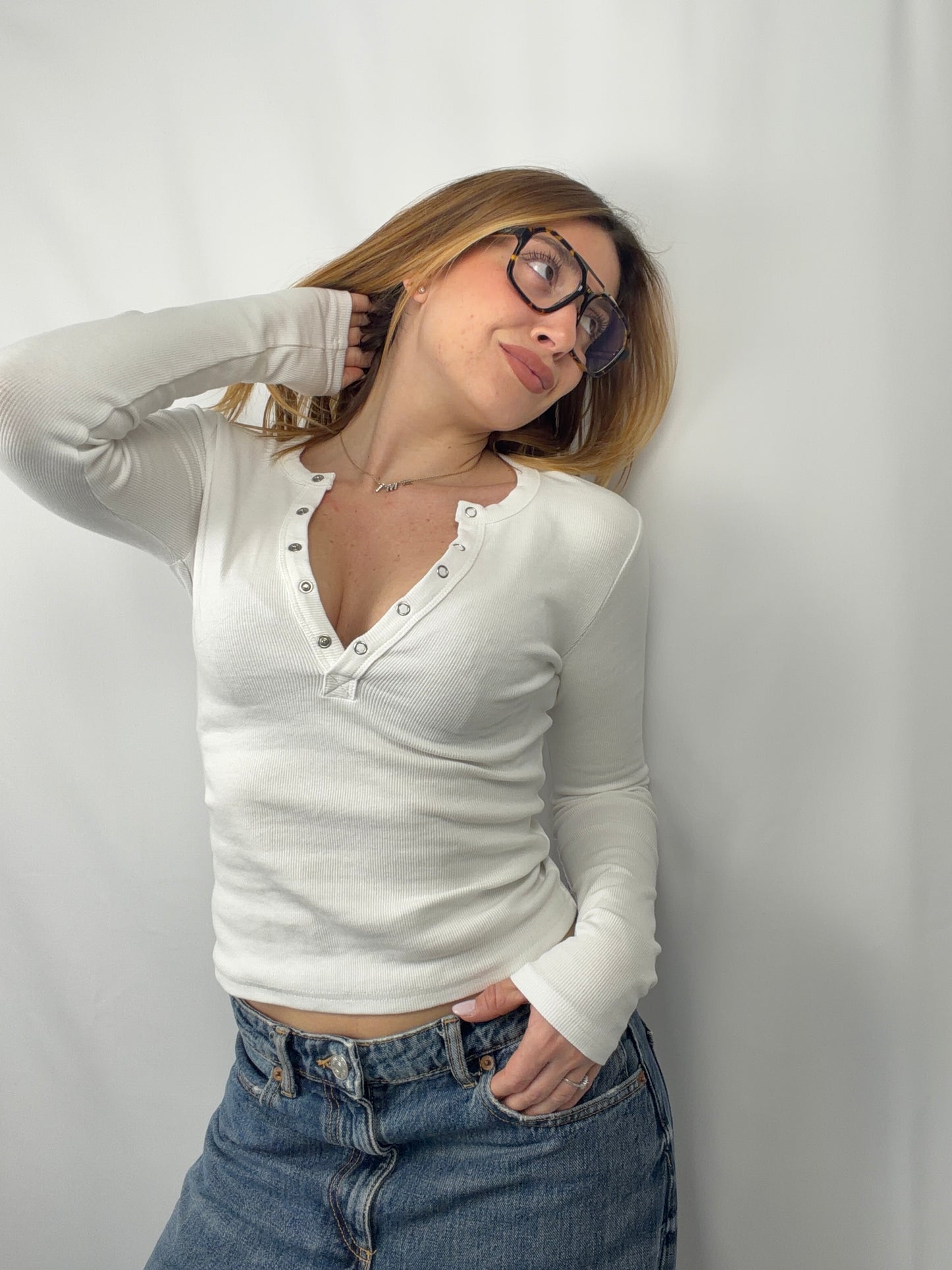 T-shirt Scollo a V