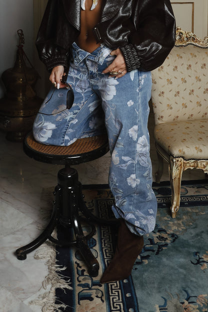 Jeans Fiori Chiari