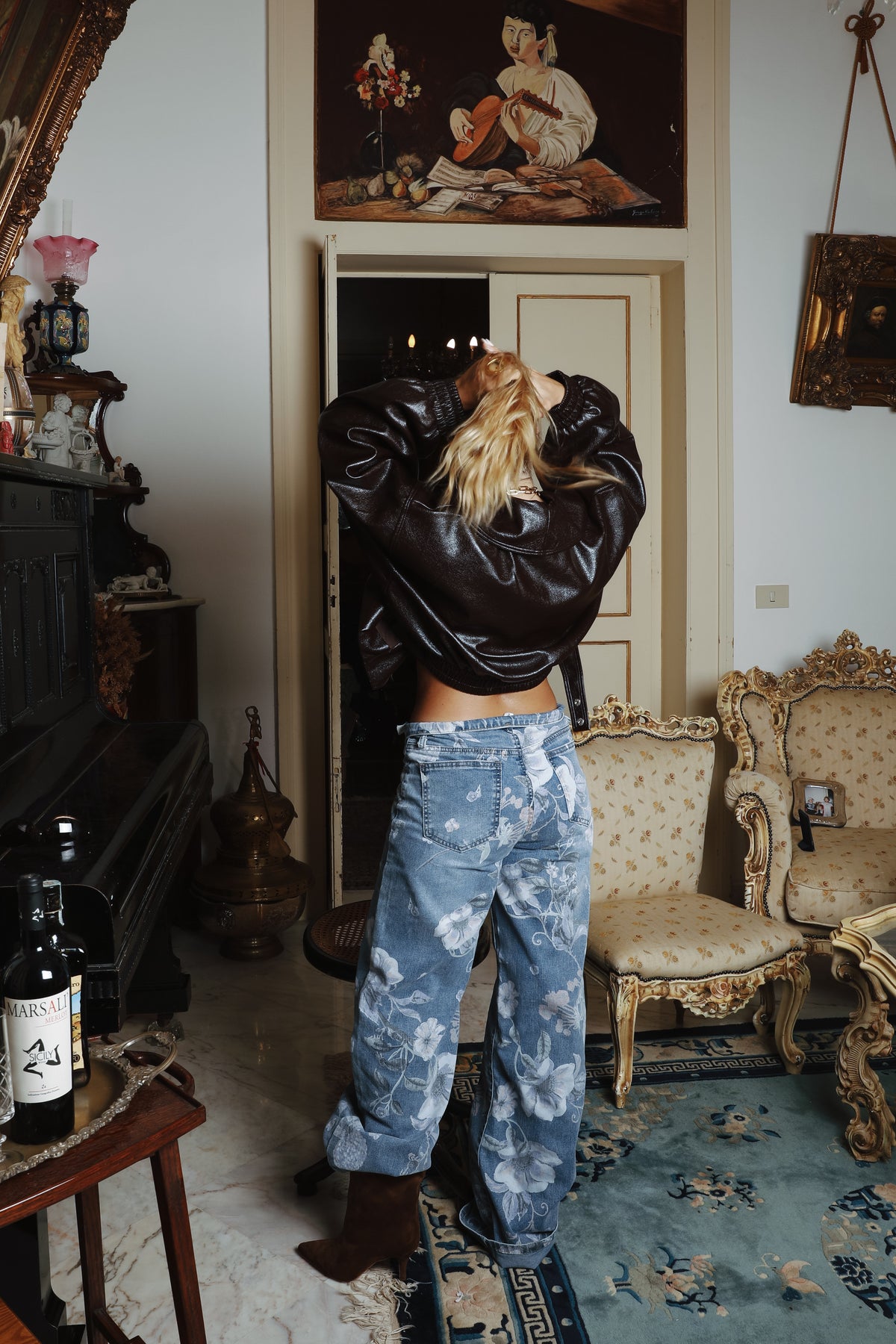 Jeans Fiori Chiari
