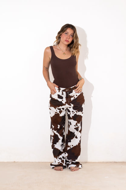 Jeans Cow Print