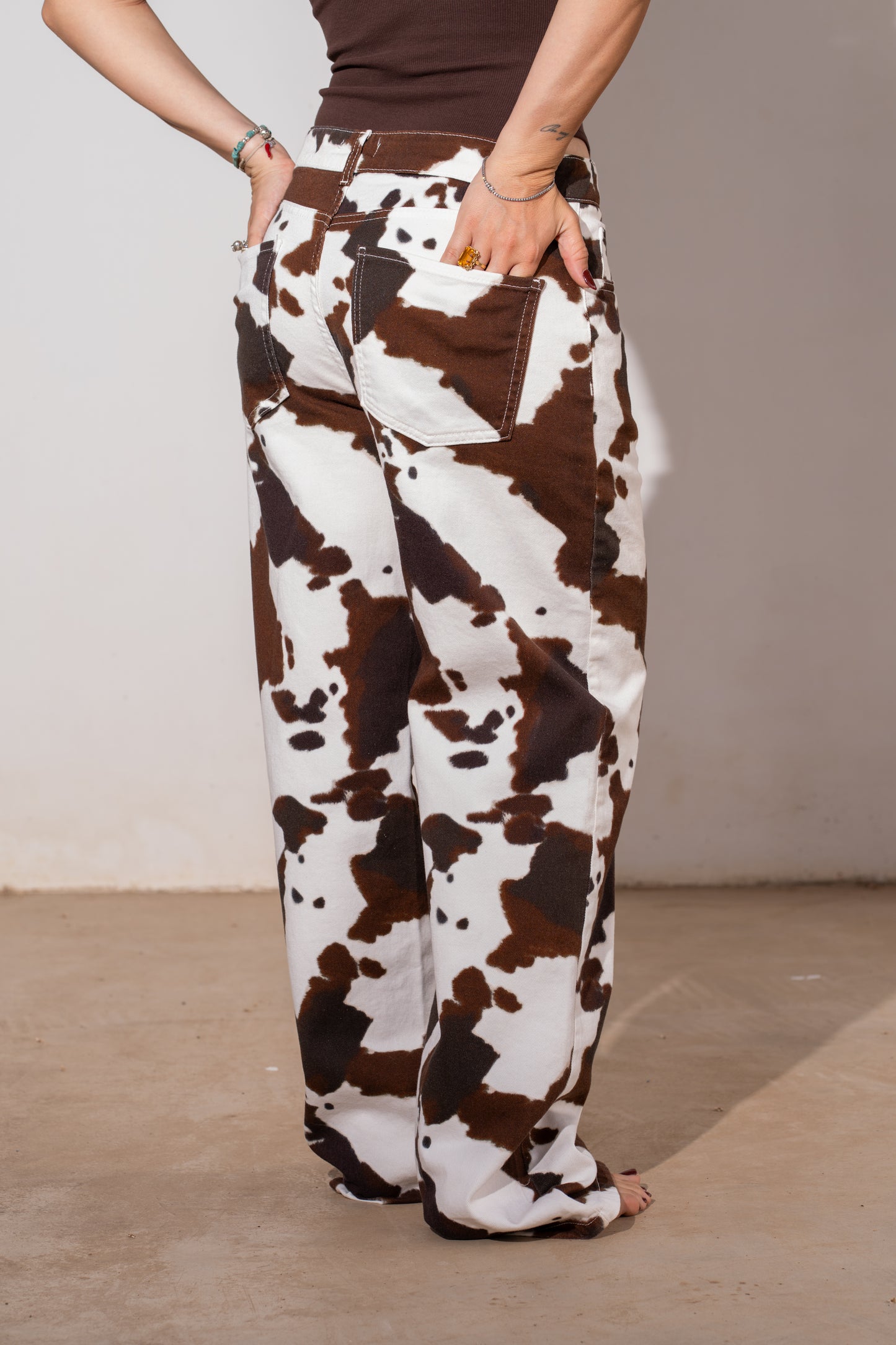 Jeans Cow Print